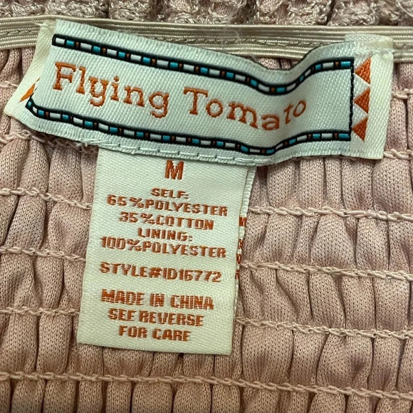 Flying Tomato light peach bell sleeve dress - Picture 3 of 3